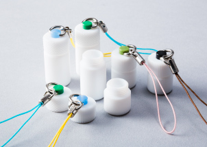 展示会に出品したテフロンミニ容器